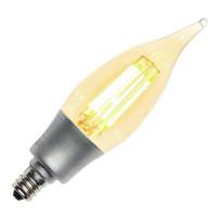 Westinghouse 5 watt 120 volt CA10 Candelabra Screw Base Nostalgic 2000K Warm White Amber Dimmable LED Filament