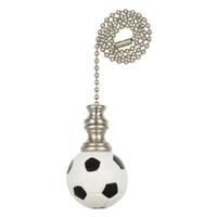 Westinghouse 12" Brushed Nickel Beaded Chain with Soccer Ball