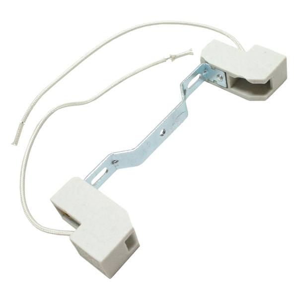 Ceramic Quartz Lamp Holder with 5" Leads