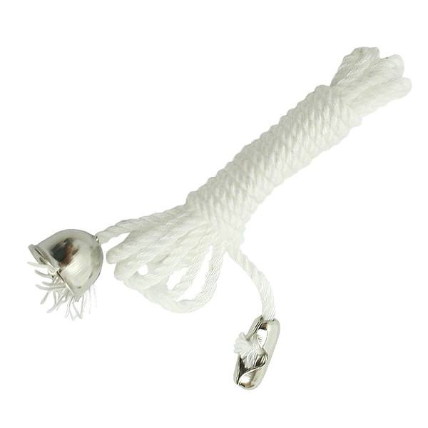 3' White Braided Cord