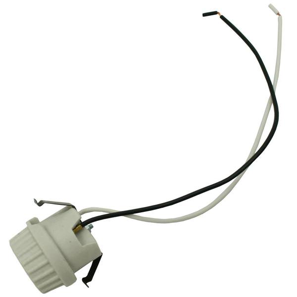 Porcelain Socket with Snap In Leads