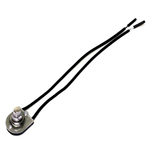 Push Canopy Switch Fits 3/8in Hole 18ga Leads