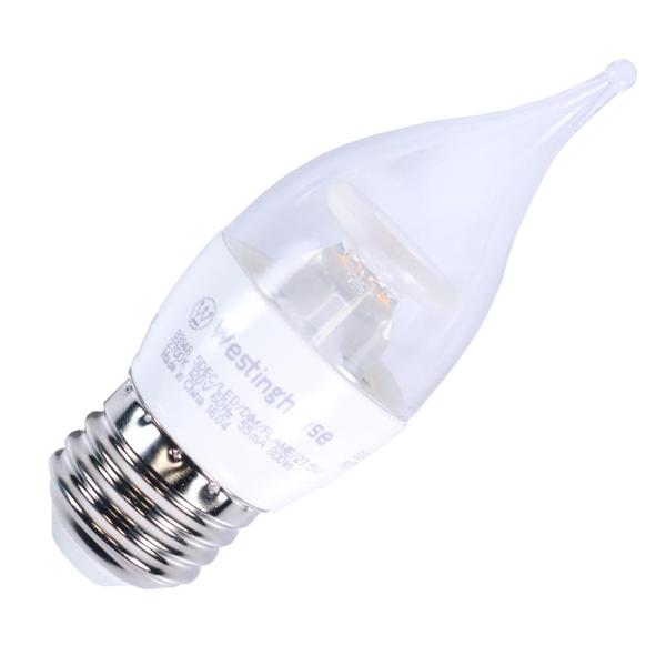 5 watt 120 volt CA11 Medium Screw Base 2700K Warm White Clear Disc Filament Dimmable LED
