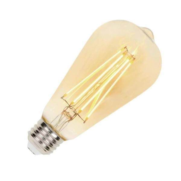 6.5 watt 120 volt ST20 Medium Screw Base Nostalgic 2200K Amber Dimmable LED Filament