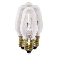 Westinghouse 7 watt 120 volt C7 Candelabra Screw Base Clear (4 pack)