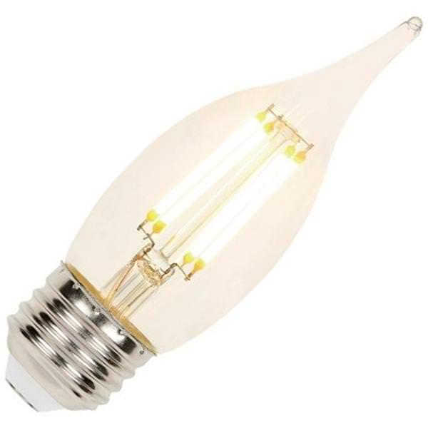 4.5 watt CA11 2700K Medium Screw Base 2700K Warm White Dimmable Filament LED