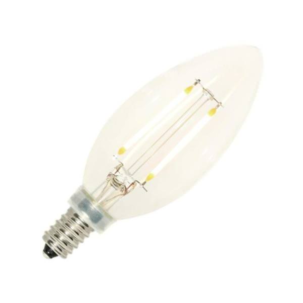 2.5 watt 120 volt B11 Candelabra Screw Base 2700K Warm White Dimmable LED Filament