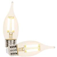 Westinghouse 4 watt 120 volt CA11 Medium Screw Base 2700K Warm White Clear Dimmable LED (2 pack)