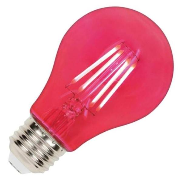 4.5 watt 120 volt A19 Medium Screw Base Pink Dimmable LED