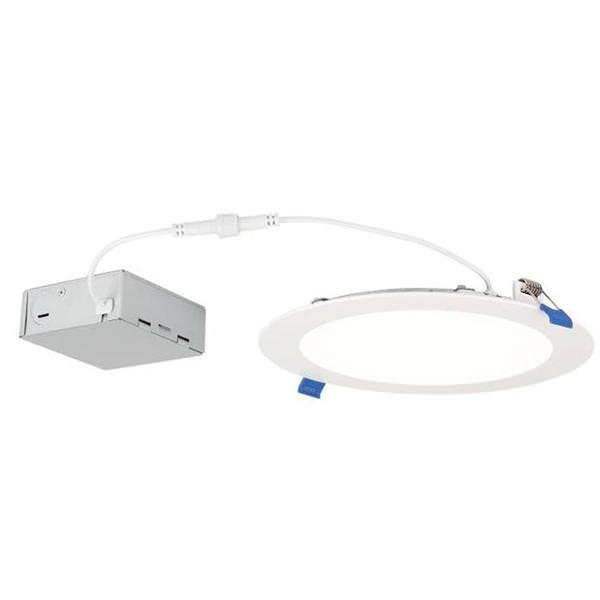8" 18 watt 120/277 volt 5000K Daylight Dimmable White LED Slim Recessed Downlight with External Driver