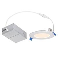 Westinghouse 4" 10 watt 120 volt CCT Selectable Dimmable White LED Slim Round Recessed Downlight with External Driver