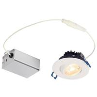 Westinghouse 3" 7 watt 120 volt 2700K Warm White Dimmable LED Slim Round Gimbal Recessed Downlight with External Driver
