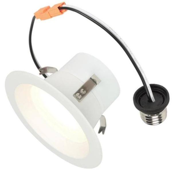 4" 10 watt 120 volt CCT Selectable Dimmable White LED Slim Round Recessed Downlight