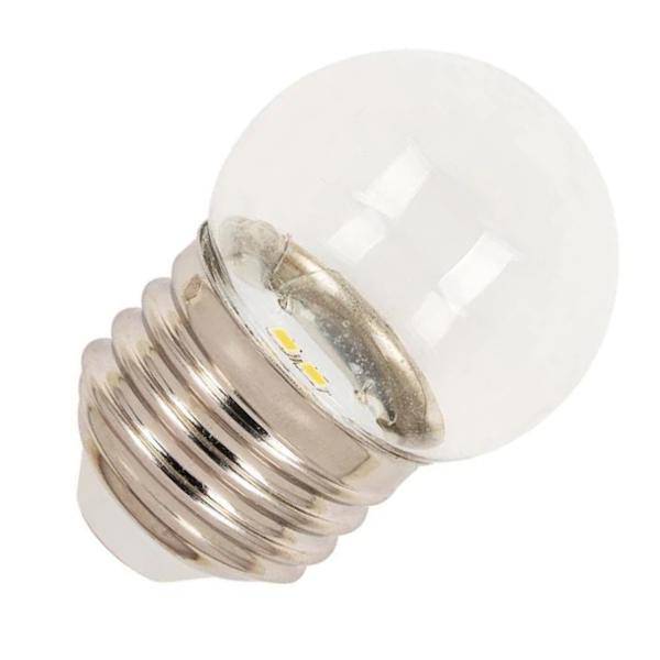 1 watt 120 volt S11 Medium Screw Base 2700K Warm White Clear LED