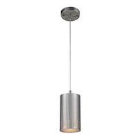 Westinghouse 1 Light Brushed Nickel with Perforated Metal Shade