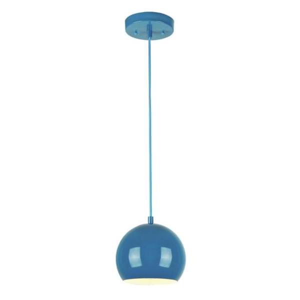 1 Light Blue Mini Pendant Ceiling Light Fixture