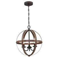 Westinghouse 3 Light Oil Rubbed Barnwood Light Fixture