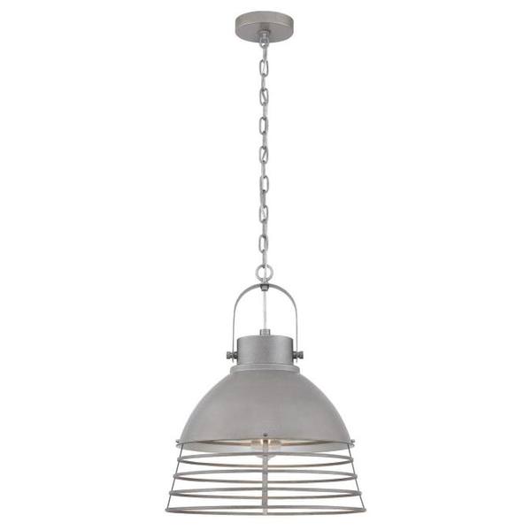 1 Light (Medium Screw Base) Industrial Steel Pendant Light Fixture