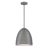 Westinghouse 1 Light Dark Pewter Finish with Silver Interior Pendant Light Fixture