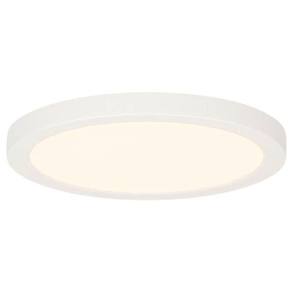 7" 17 watt 120 volt CCT Selectable Round White LED Dimmable Ceiling Light Fixture