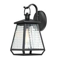 View 1 Light 15" Lantern Black Wall Light Fixture