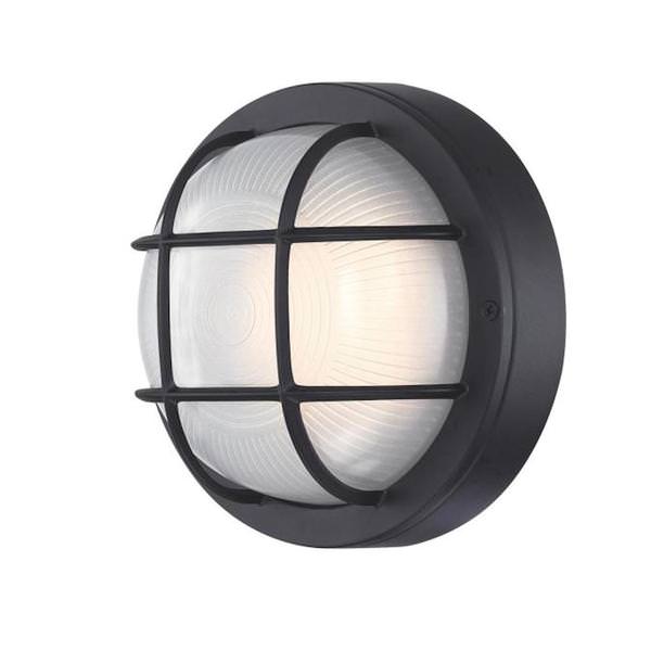 1 Light 12 watt Textured Black 3000K Natural White Dimmable Wall Light Fixture
