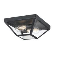 Westinghouse 2 Light Textured Black Outdoor Flush Light Fixture