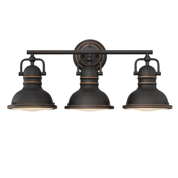 3 Light Oil Rubbed Bronze Indoor Wall Fixture