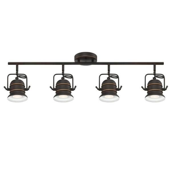4 Light Oil Rubbed Bronze Track Light Kit 