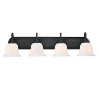Westinghouse 4 Light Matte Black Wall Light Fixture