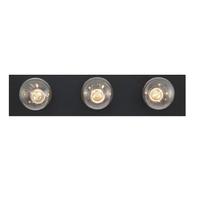 Westinghouse 3 Light Matte Black Wall Light Fixture