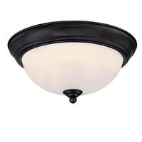 Westinghouse 11" 15 Watt 3000K Matte Black Dimmable LED Indoor Flush Mount Dimmable Ceiling Fixture