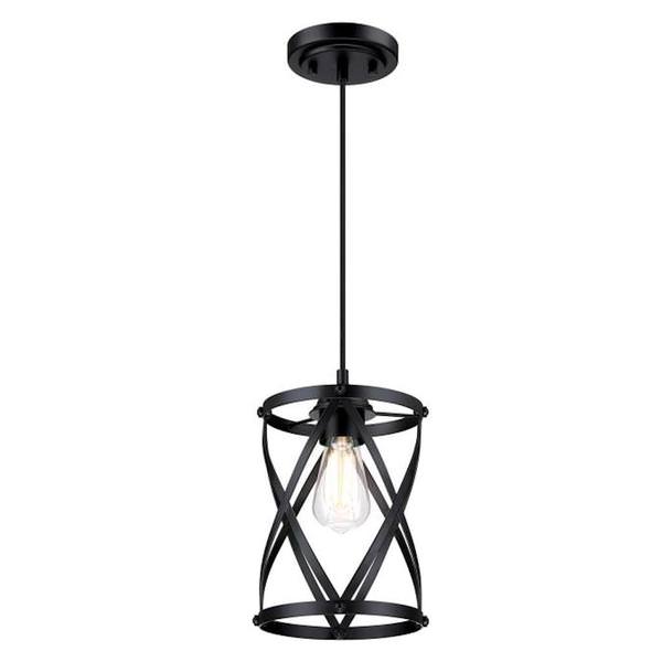 1 Light Matte Black Finish Isadora Mini Pendant