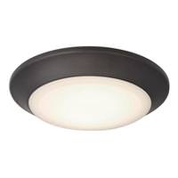 Westinghouse 7" 16 watt 120 volt CCT Selectable Round Black/Bronze LED Dimmable Ceiling Light Fixture