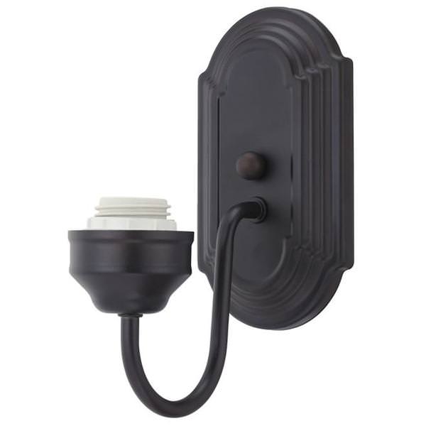 1 Light (Medium Screw Base) 4" Oil Rubbed Bronze Finish Wall Light Fixture