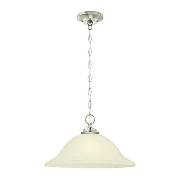 1 Light Brushed Nickel Ceiling Light Fixture