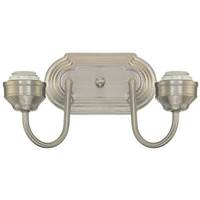 Westinghouse 2 Light (Medium Screw Base) 11" Brushed Nickel Finish Wall Light Fixture