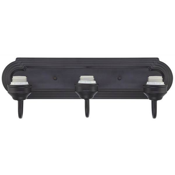 3 Light (Medium Screw Base) 19.5" Oil Rubbed Bronze Finish Wall Light Fixture