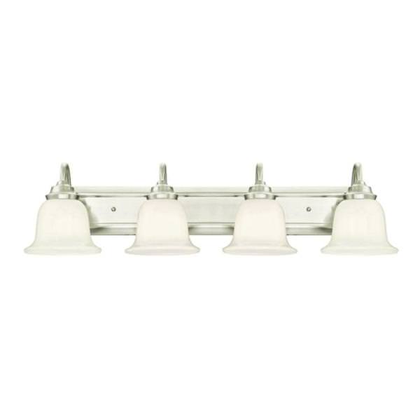 4 Light Brushed Nickel Wall Light Fixture