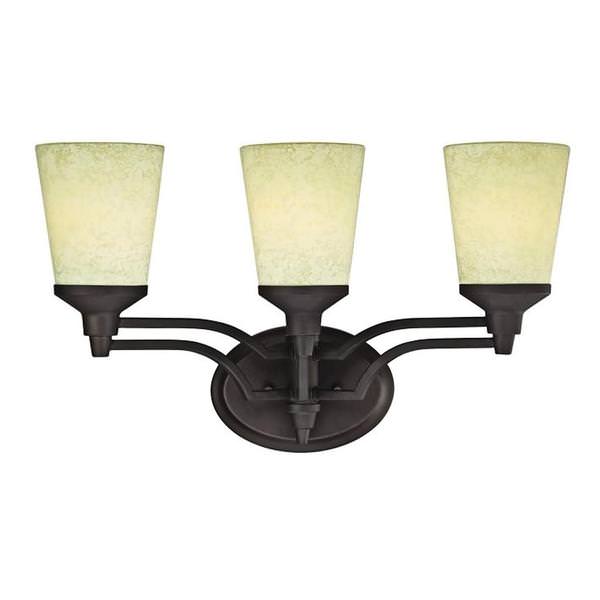 3 Light Oil Rubbed Bronze Indoor Wall Fixture