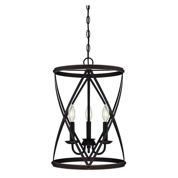 3 Light Oil Rubbed Bronze Chandelier Light Fixture