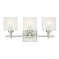 View 3 Light Brushed Nickel Indoor Wall Fixture