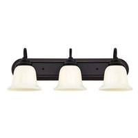 View 3 Light Amber Bronze Indoor Wall Fixture