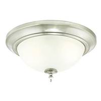 View 2 Light Brushed Nickel Ceiling Light Fixture