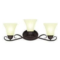 View 3 Light Oil Rubbed Bronze Indoor Wall Fixture