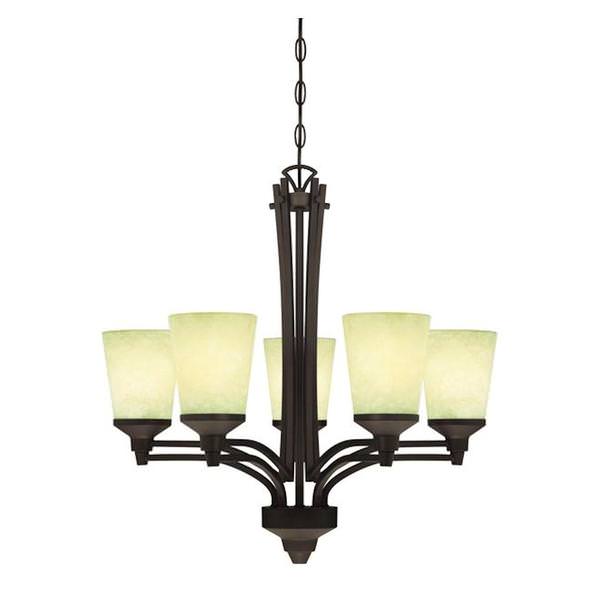 5 Light Oil Rubbed Bronze Chandelier Light Fixture