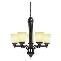 Westinghouse 5 Light Oil Rubbed Bronze Chandelier Light Fixture