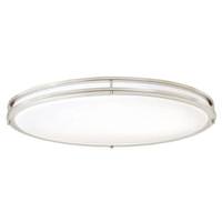 Westinghouse 32.5" 35 watt 3000K Natural White Brushed Nickel White Acrylic Lens Dimmable LED Flush Mount