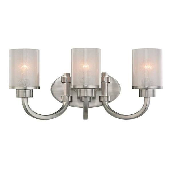 3 Light Brushed Nickel Indoor Wall Fixture