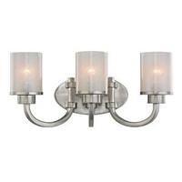 View 3 Light Brushed Nickel Indoor Wall Fixture